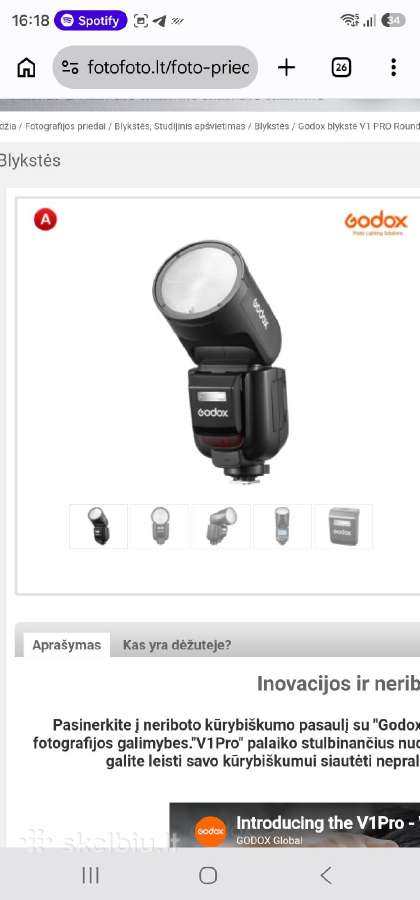 Godox blykstės, įvairūs softboxai, nikon z - nuotraukos Nr. 17