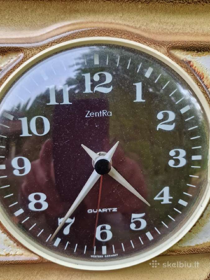 Vintažinis mid century sieninis laikrodis - nuotraukos Nr. 37