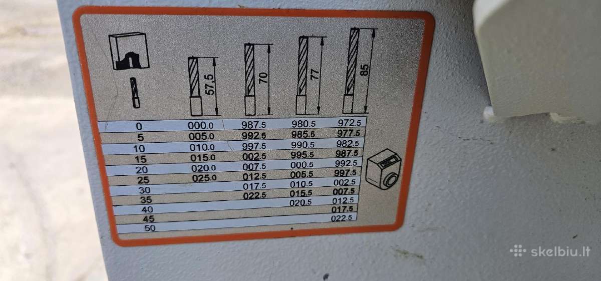 Daugiašpindelinės gręžimo staklės Griggio G63/3t - nuotraukos Nr. 8