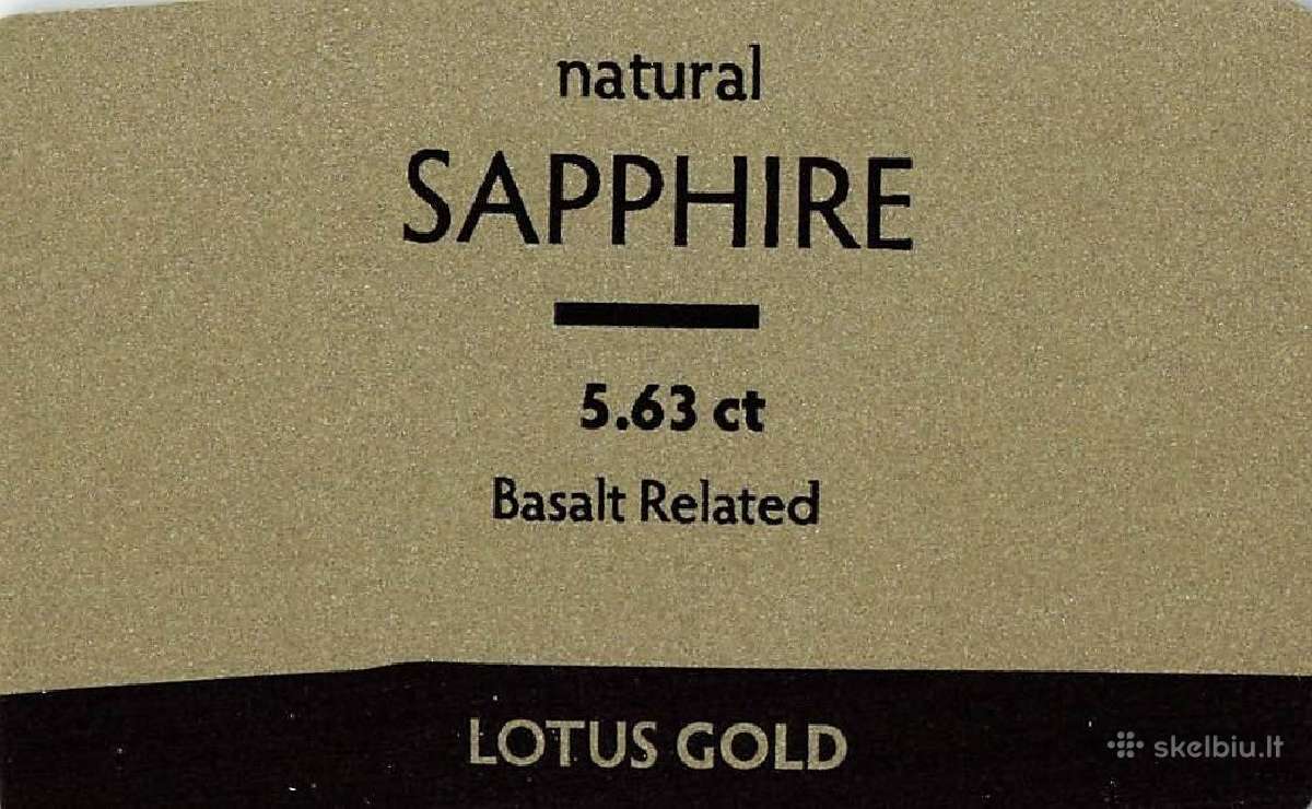 Naturalus, nekaitintas safyras (5,63 ct) - nuotraukos Nr. 2
