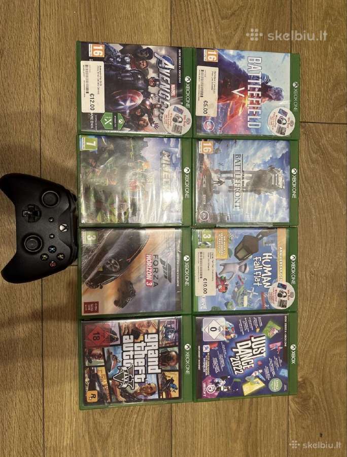 Xbox One S 1tb + 1 pultelis + 6 žaidimai - nuotraukos Nr. 3