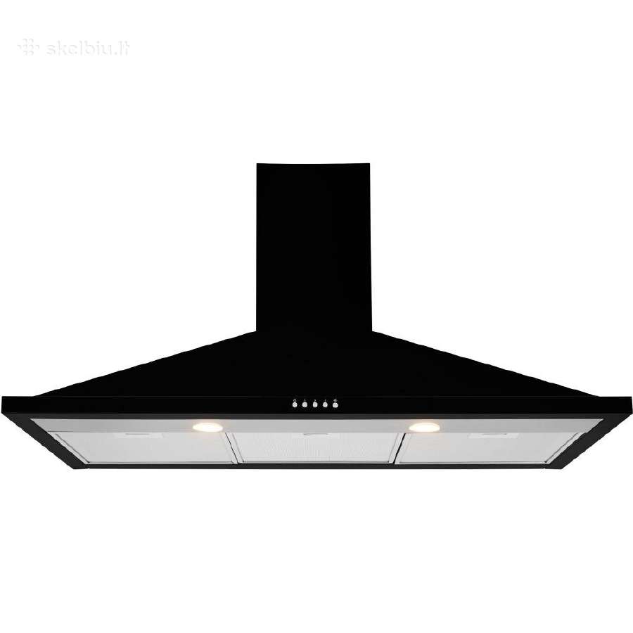 Leisure H102pk“ 100 cm gartraukis su kaminu, juod.