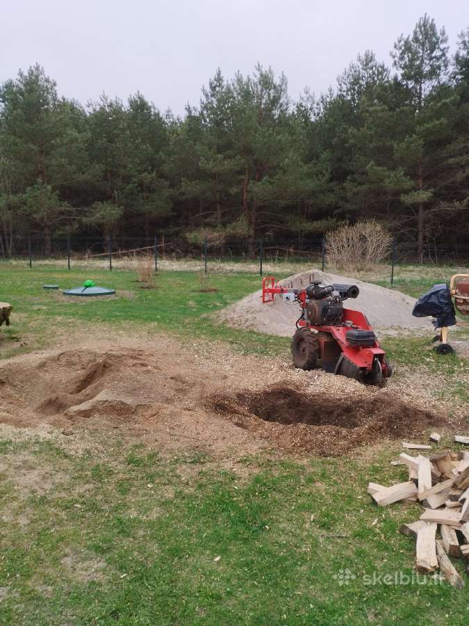 Kelmų frezavimas Šakų smulkintuvo nuoma - nuotraukos Nr. 5