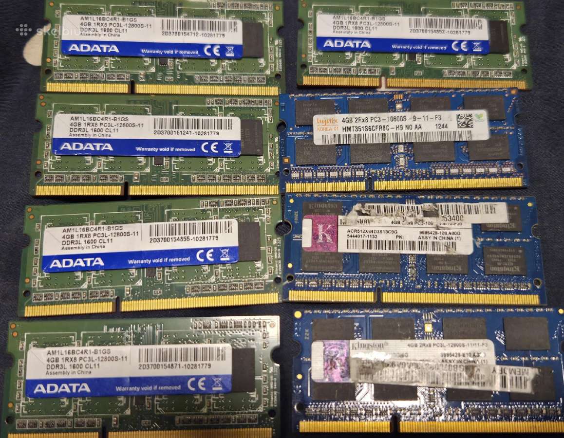 Sodimm Dd4 2x8gb 3200mhz, sodimm ddr3 4gb - nuotraukos Nr. 2