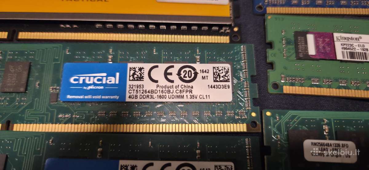 Sodimm Dd4 16gb 3200mhz, 2x8gb, sodimm ddr3 4gb - nuotraukos Nr. 5