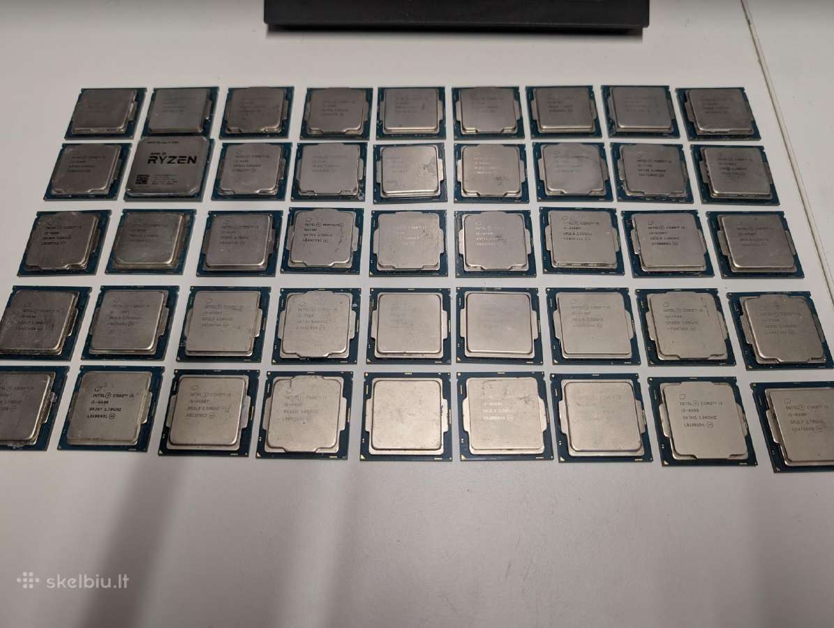 Intel i5, i3 procesoriai 6,7,8,9 kartos