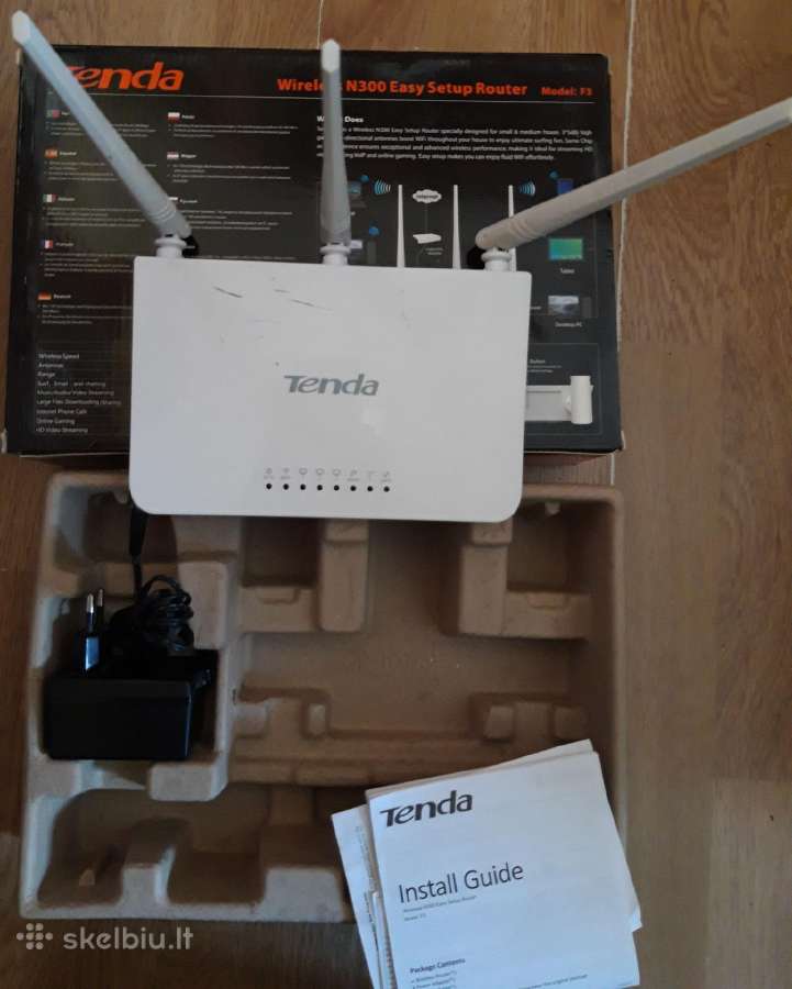 Tenda N300 F3 300mbps maršrutizatorius - nuotraukos Nr. 3