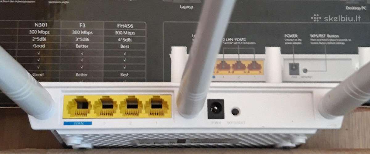 Tenda N300 F3 300mbps maršrutizatorius - nuotraukos Nr. 6