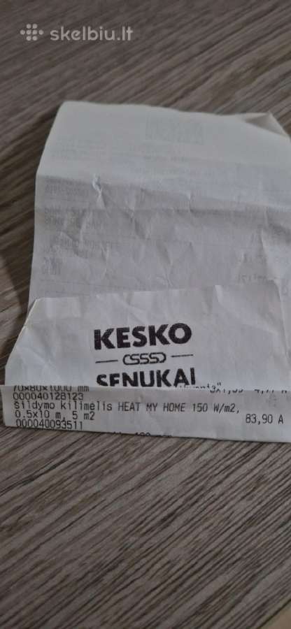 Parduodu naują el.šildymo kilimėlį 5kv.m - nuotraukos Nr. 5