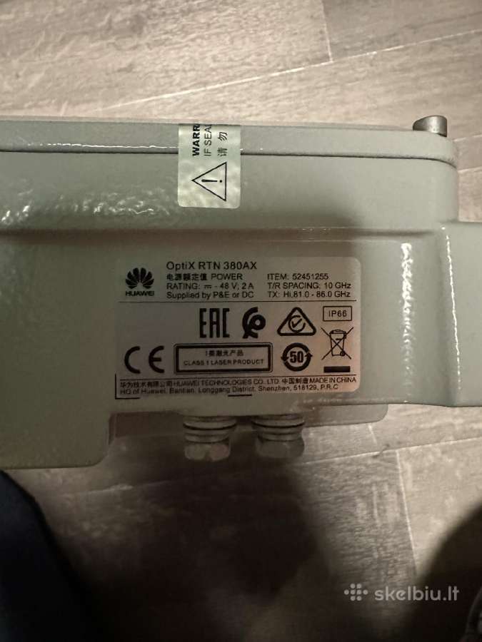 Huawei Optix Rtn 380ax Full-outdoor E-band Microwa - nuotraukos Nr. 5