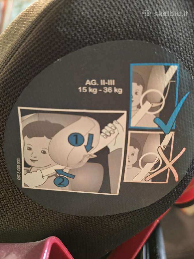Dvi vaikiškos automobilinės kėdutės su isofix - nuotraukos Nr. 3
