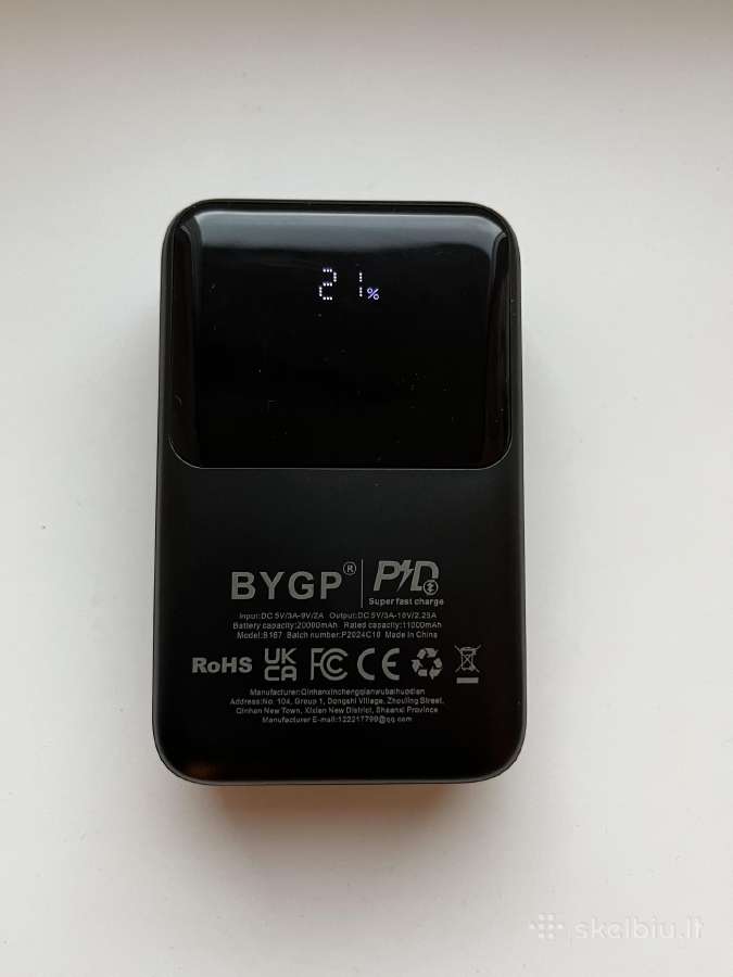 Naujas power bank 20000 mah talpos