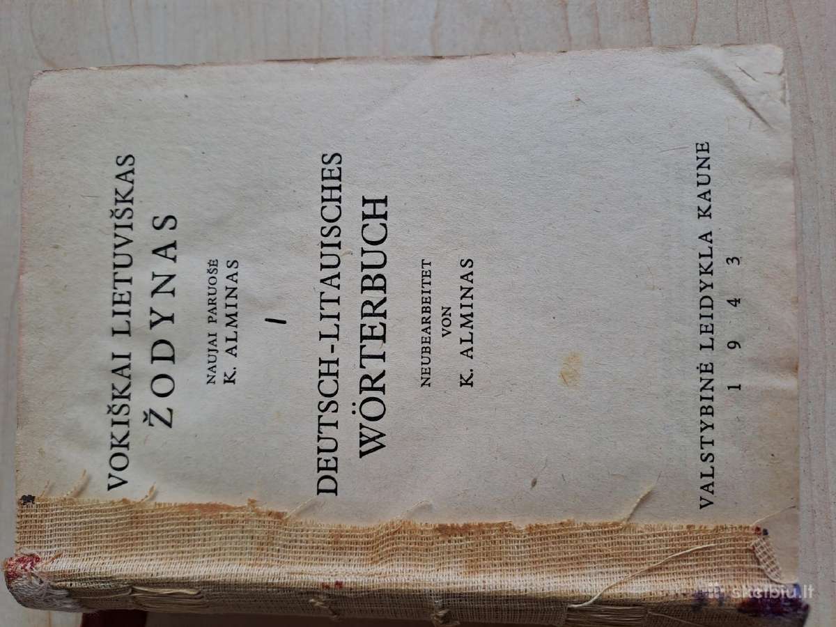 1943m. Vokiškai lietuviškas žodynas - nuotraukos Nr. 4