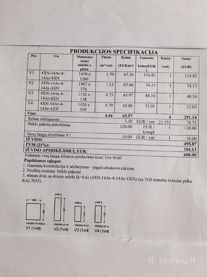 Geri stiklo paketai