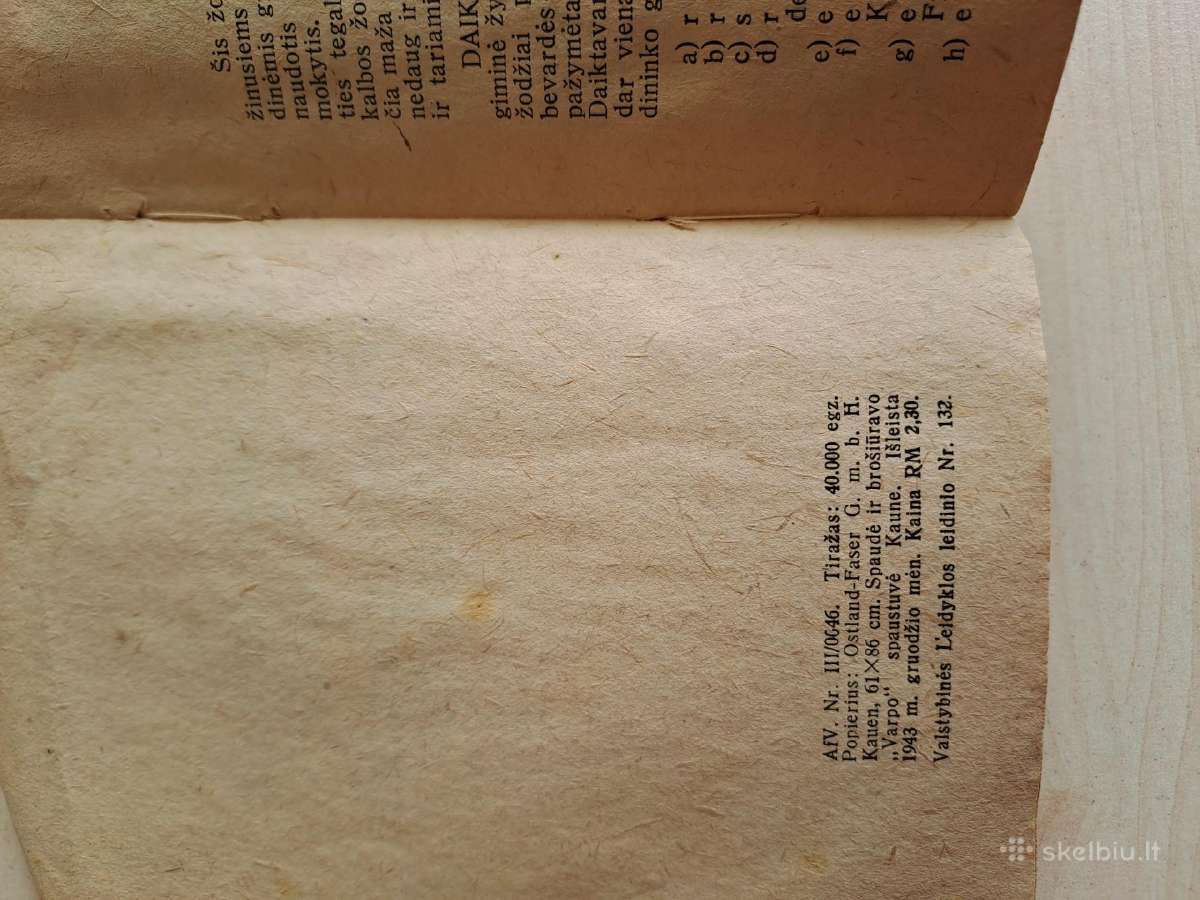 Lietuviškai vokiškas žodynėlis 1943 m. - nuotraukos Nr. 3