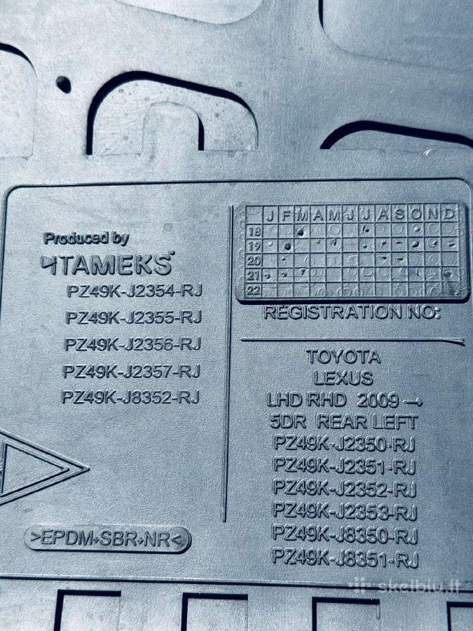 Guminiai kilimeliai automobiliui Itameks - nuotraukos Nr. 3