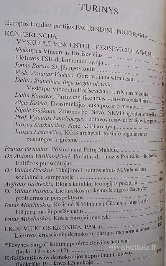 Tėvynės sargas, 1994 m., Nr. 1 - nuotraukos Nr. 3