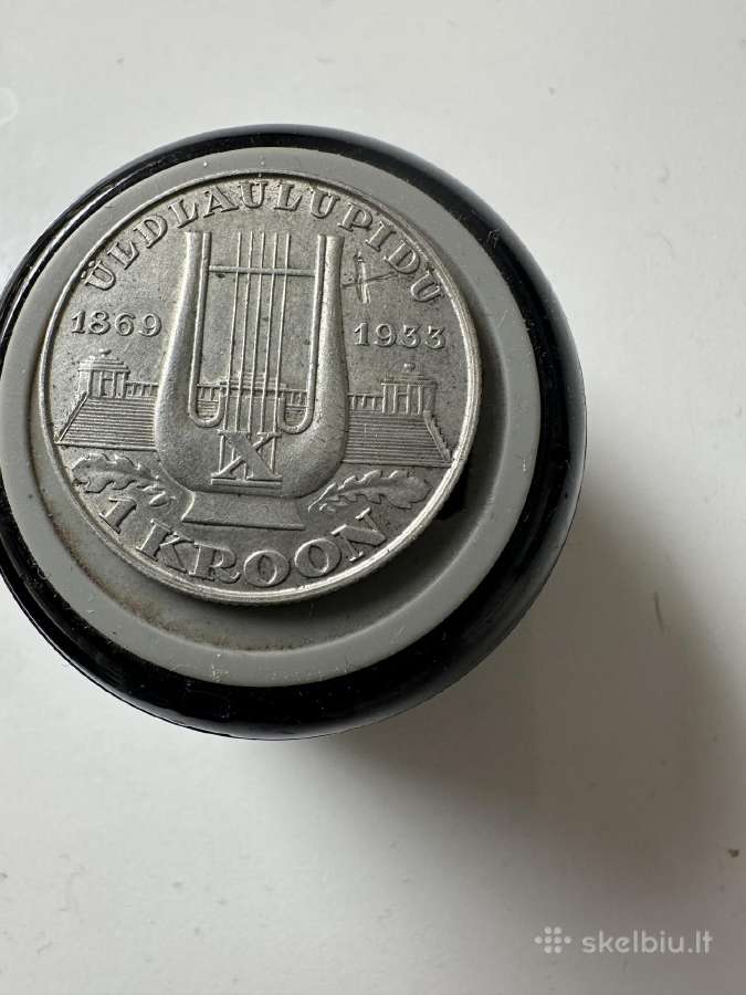 1 krona Estija 1933 Dainų svente