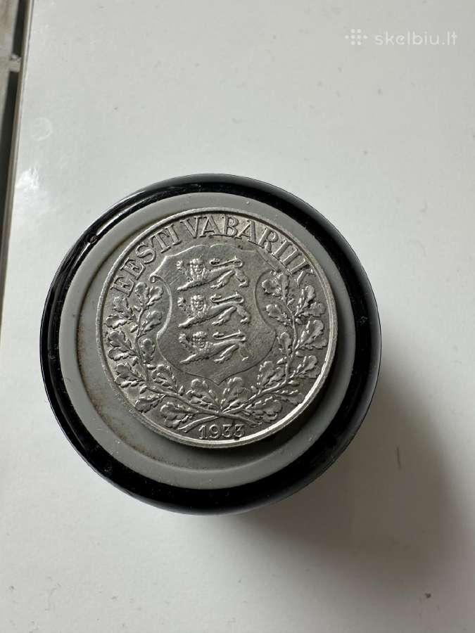 1 krona Estija 1933 Dainų svente - nuotraukos Nr. 2