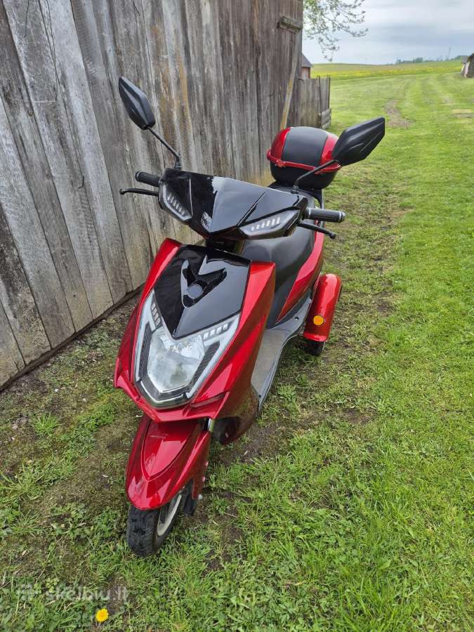 Elektrinis triratis motoroleris su Ličio baterija