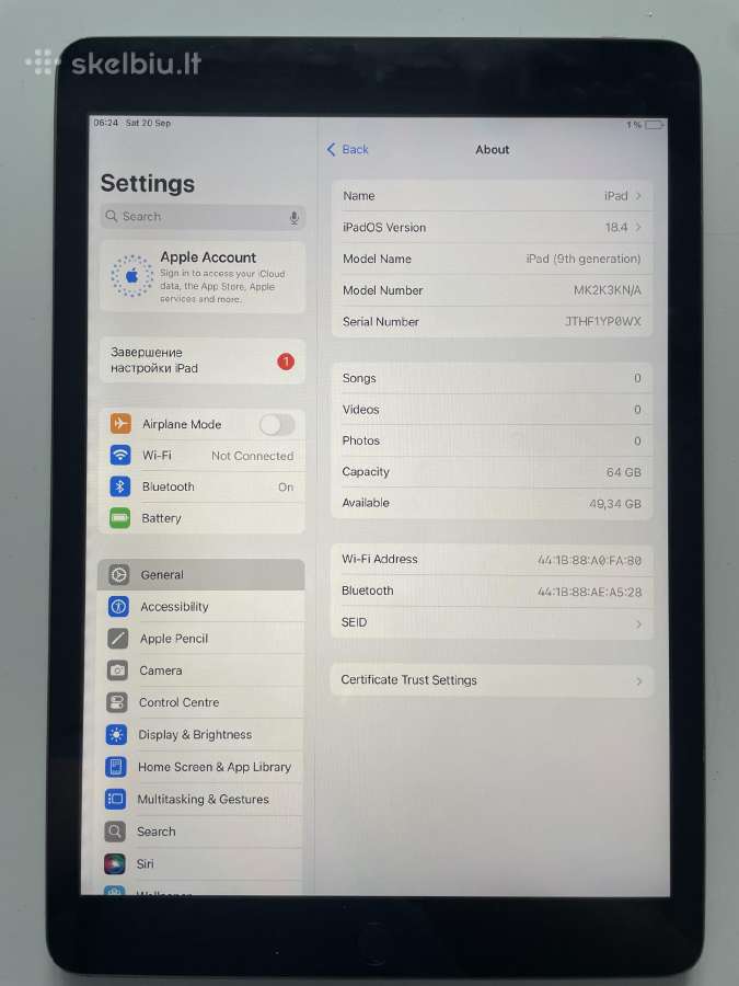 Apple iPad 9th 64 10.2 - nuotraukos Nr. 2