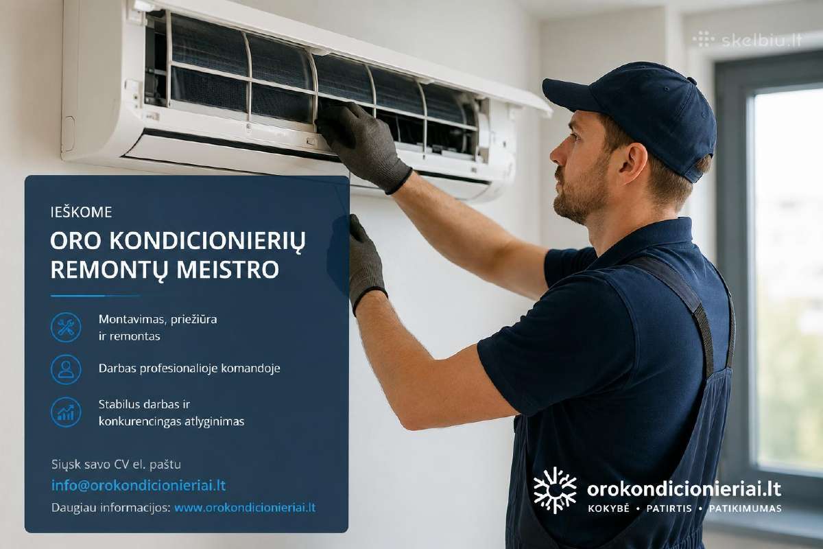 Oro kondicionierių remonto meistro