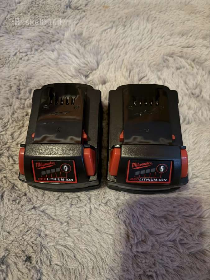 Milwauke Redlithium XC 5ah 18v Baterijos - nuotraukos Nr. 4