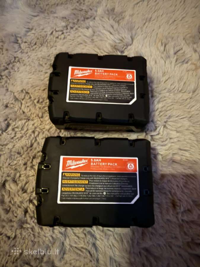 Milwauke Redlithium XC 5ah 18v Baterijos - nuotraukos Nr. 5