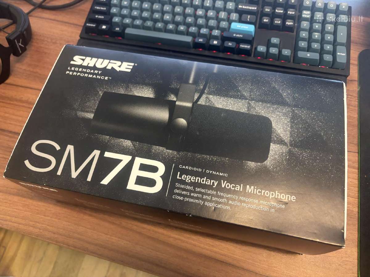 Shure sm7b mikrofonas + Rode Psa1 + laidas