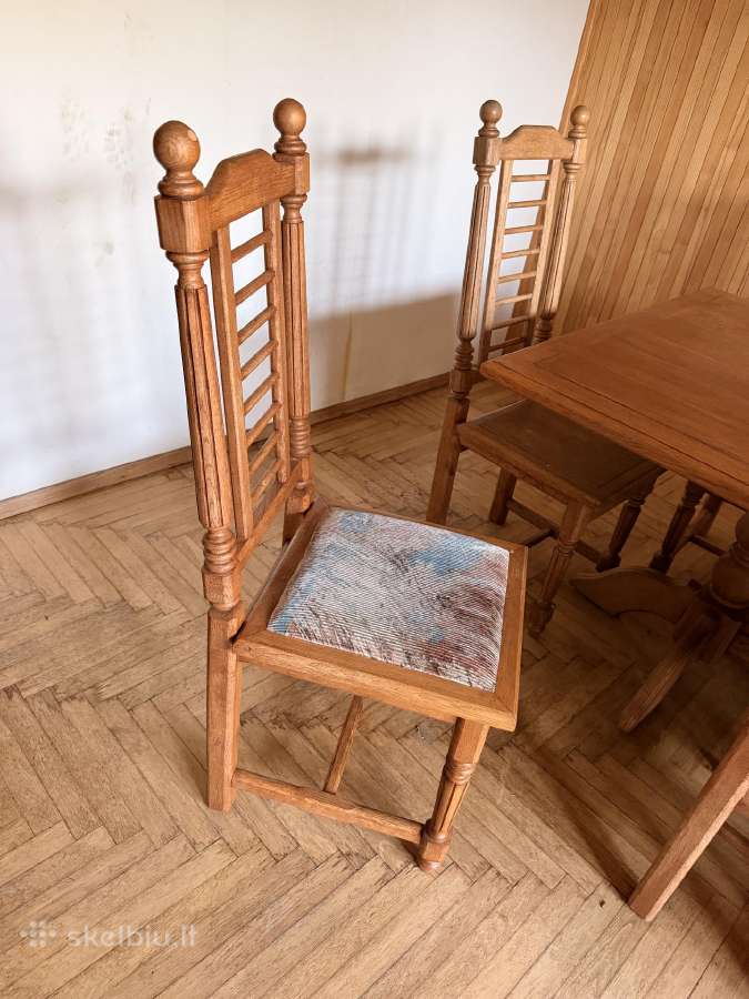 Didelis stalas su kėdėmis - nuotraukos Nr. 4