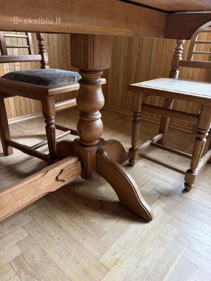 Didelis stalas su kėdėmis - nuotraukos Nr. 6