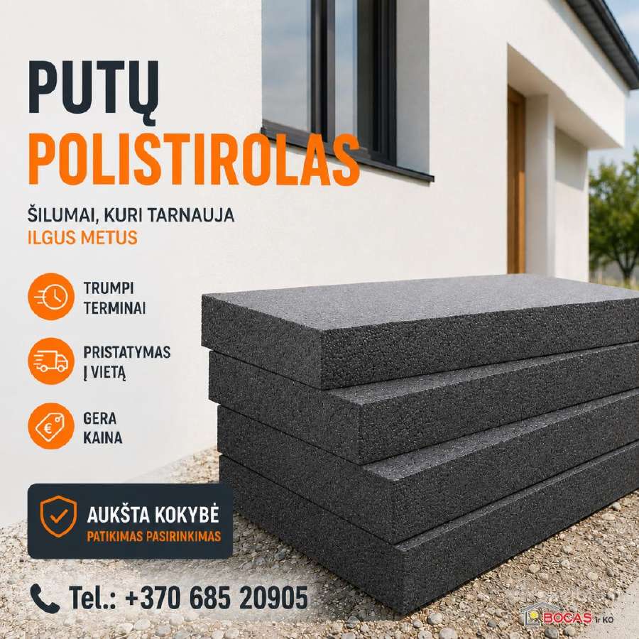 Putų Polistirolas - Pristatymas į vietą