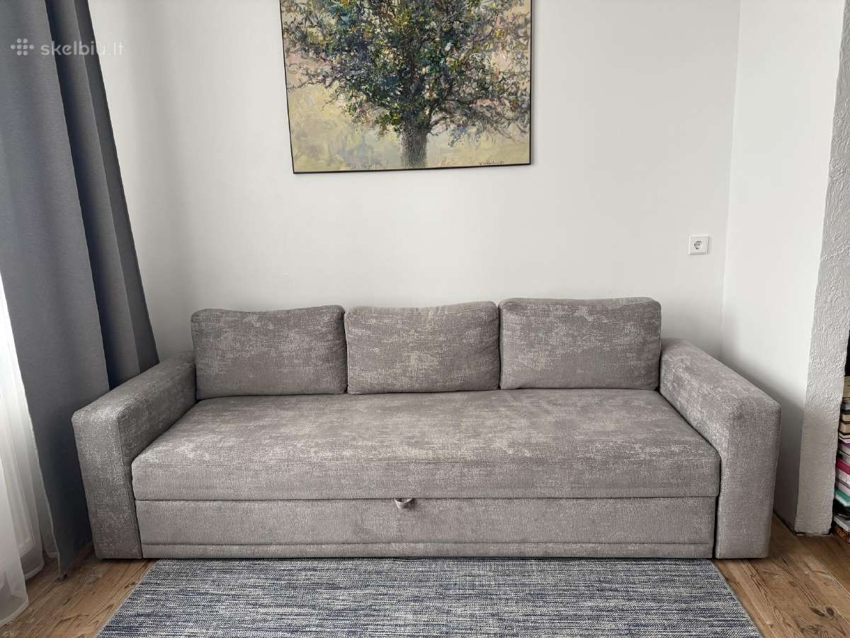 Parduodama labai mažai naudota sofa-lova