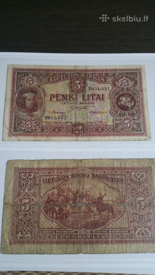 Pirksiu Lietuvos banknotu visokiu - nuotraukos Nr. 4