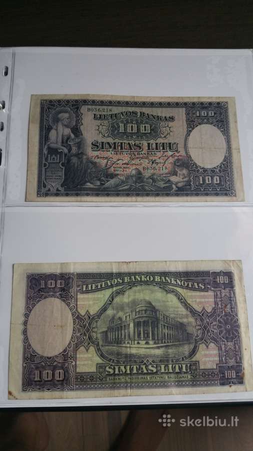 Pirksiu Lietuvos banknotu visokiu