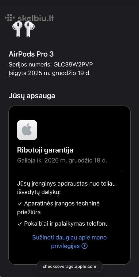 Apple Airpods Pro 3 - nuotraukos Nr. 7