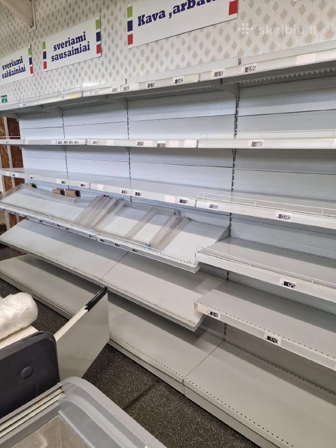 Dėvėtos prekybinės lentynos
