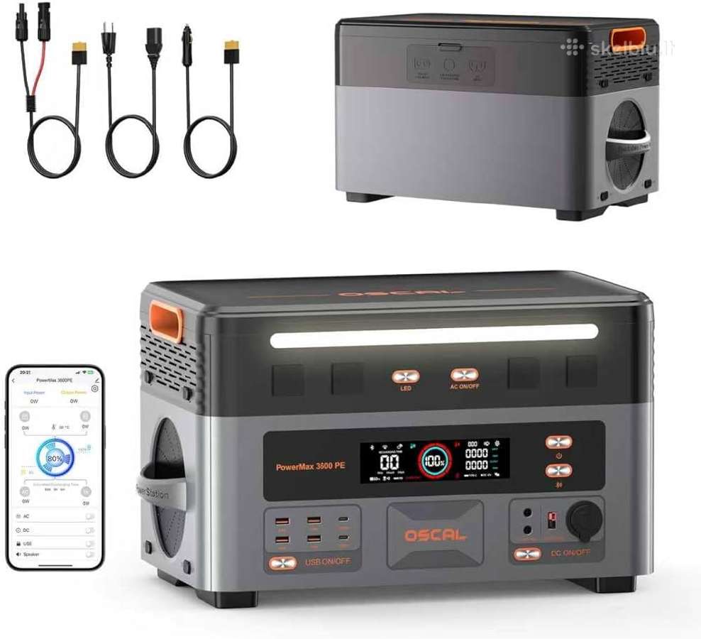 Nauja Oscal 3600w energijos stotele