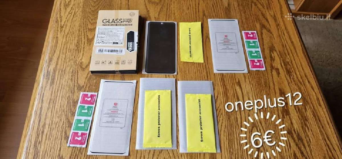 Apsaugos stikliukai oneplus12 ir kiti