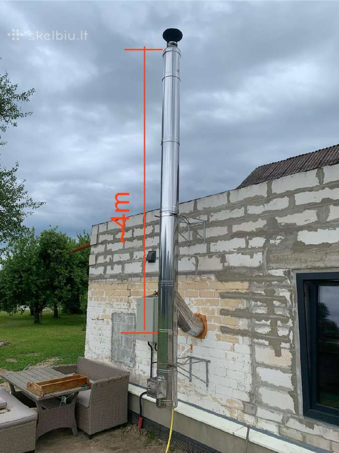 Pristatomas kaminas 150mm