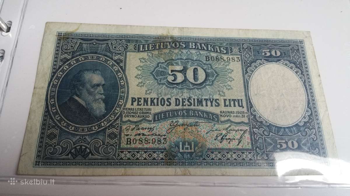 Pirksiu Lietuvos banknotu visokiu - nuotraukos Nr. 2