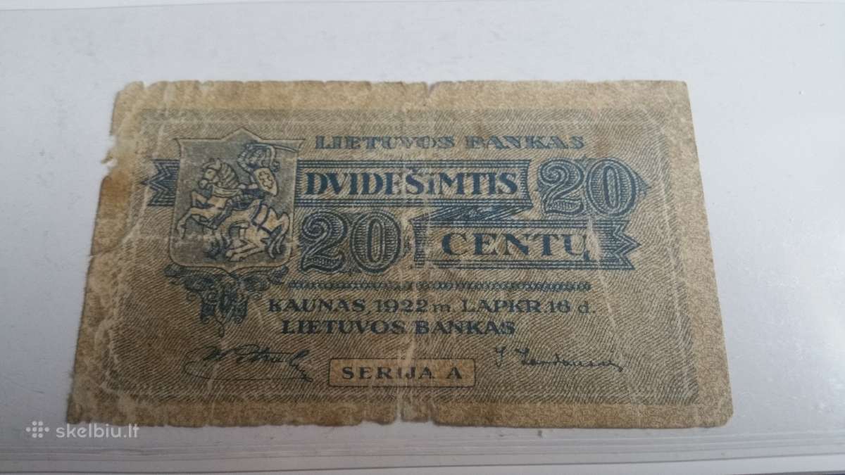Pirksiu Lietuvos banknotu visokiu - nuotraukos Nr. 6