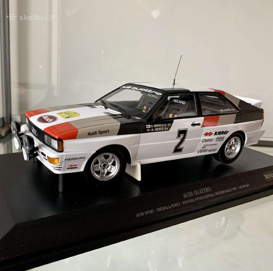 Modelis Minichamps Audi coupe quattro Swedish Raly