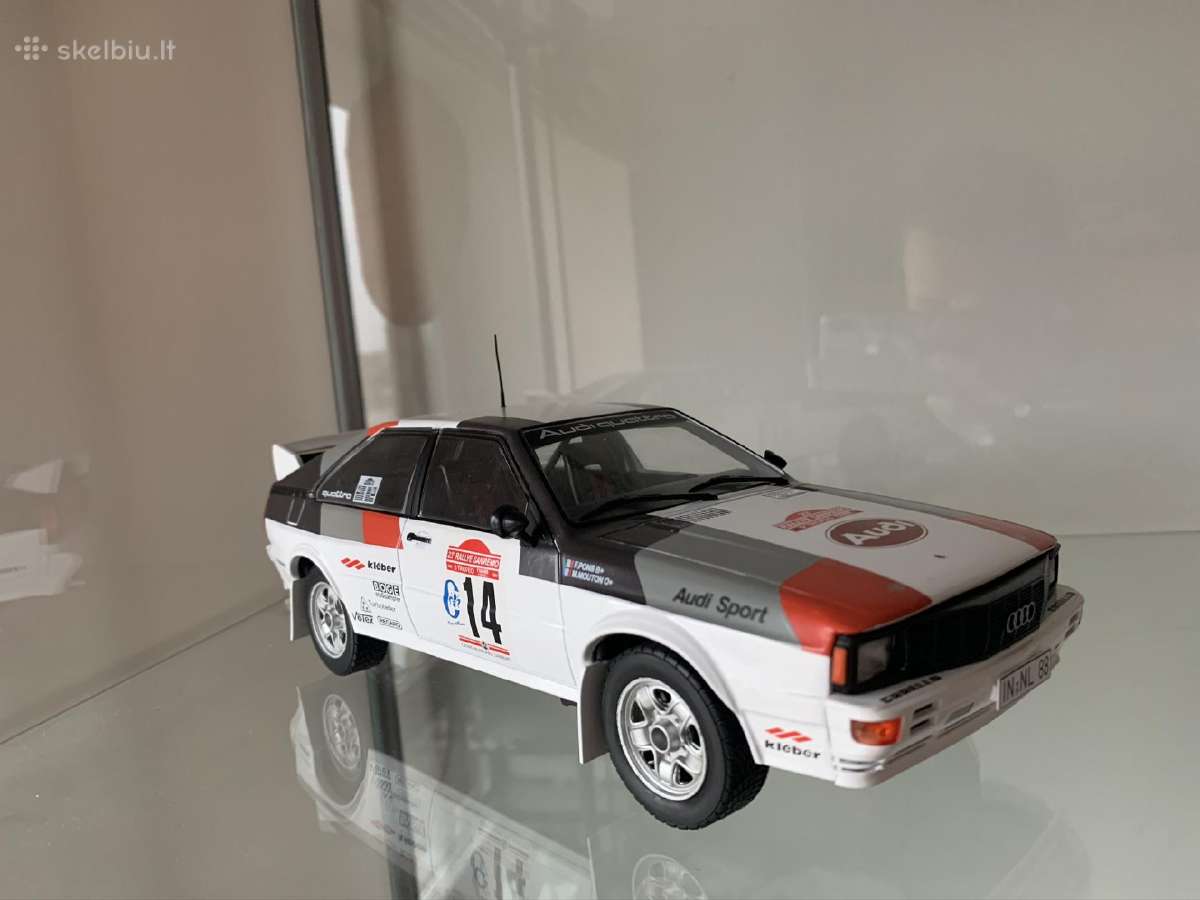 Modelis 1:18 Audi coupe quattro Ralye Sanremo