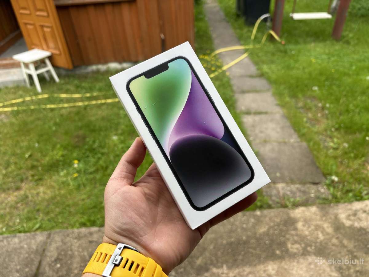 iPhone 14 Midnight spalvos, 128gb