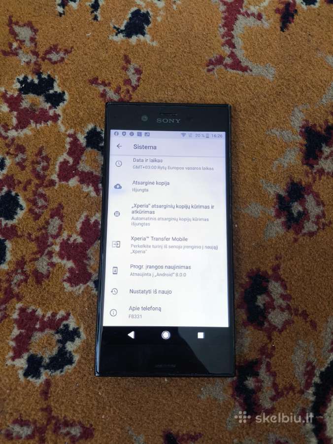 Sony Xperia Xz F8331 telefonas - nuotraukos Nr. 2