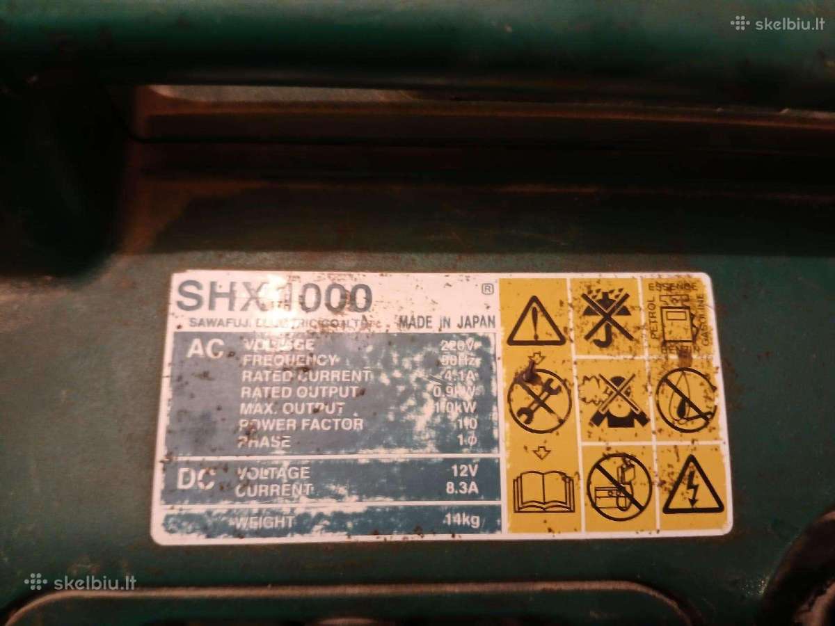 Honda Generatorius Shx1000 elemax - nuotraukos Nr. 2