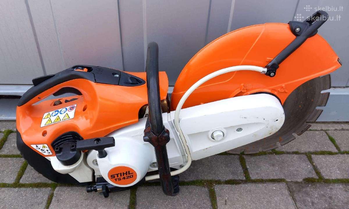 Stihl Ts420 350mm diskas Ts 420 betono pjaustykle - nuotraukos Nr. 3