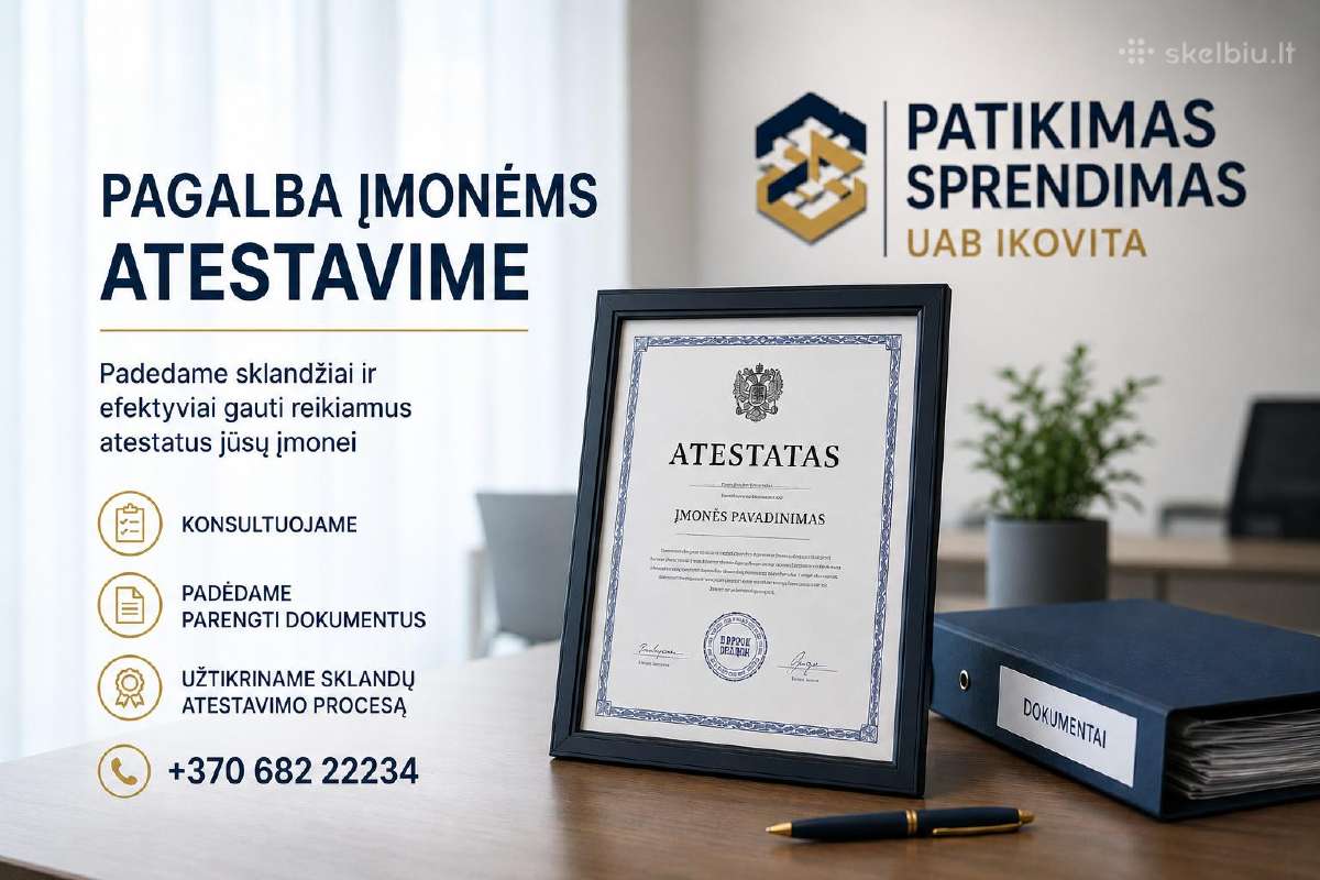 Pagalba įmonės atestavime