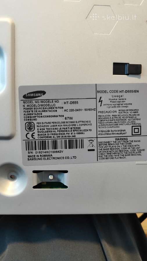 Samsung Ht-d555,5.1 namu kino sistema - nuotraukos Nr. 9